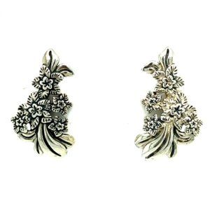 Carolyn Pollack Relios Sterling Floral Earrings